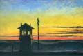 railroad sunset Edward Hopper